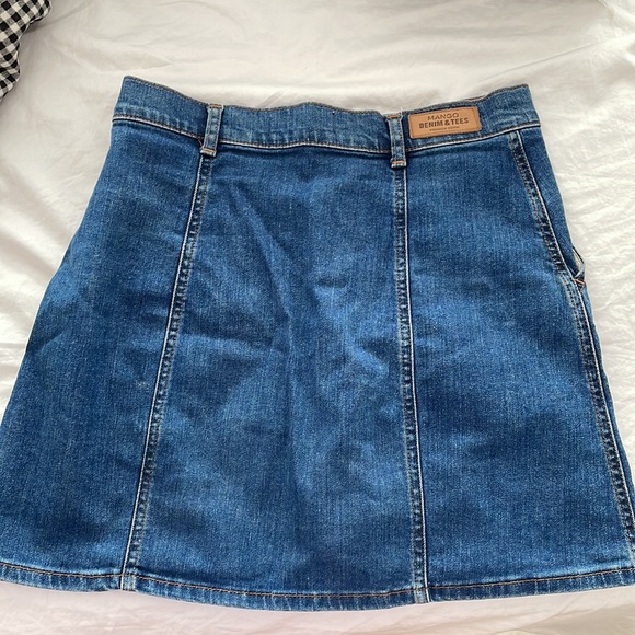 Mango denim buttoned skirt - Picture 5 of 9